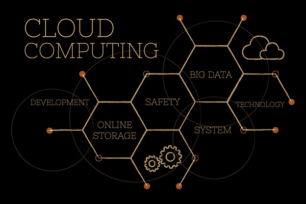 technology illustration representing connected digital services and infrastructure
