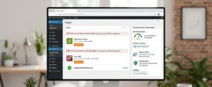 WordPress maintenance dashboard and website updates