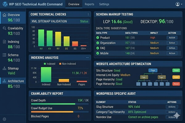 Technical SEO audit for WordPress website